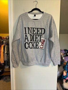 I need a Diet Coke sweatshirt size L brand Gildan